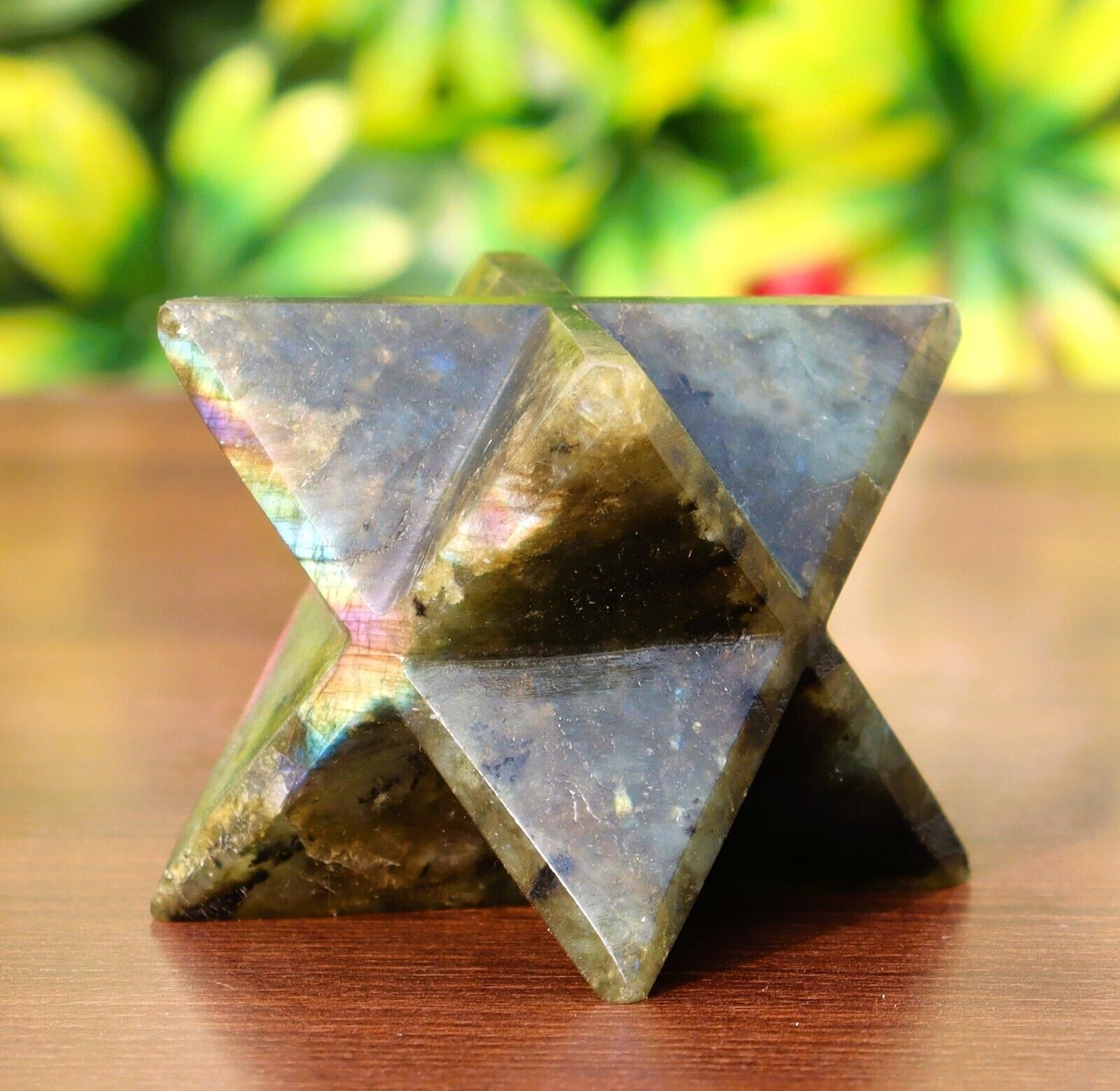 Labradorite Stone 70-75mm Healing Metaphysical Spirit Healing Power Merkaba Star