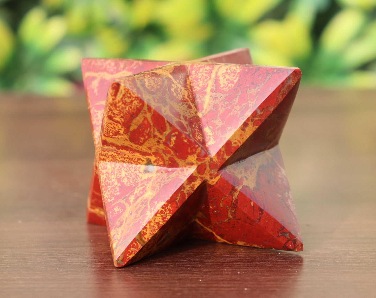 Red Jasper Stone | 70-75mm | Healing Metaphysical Spirit Healing Power Merkaba Star