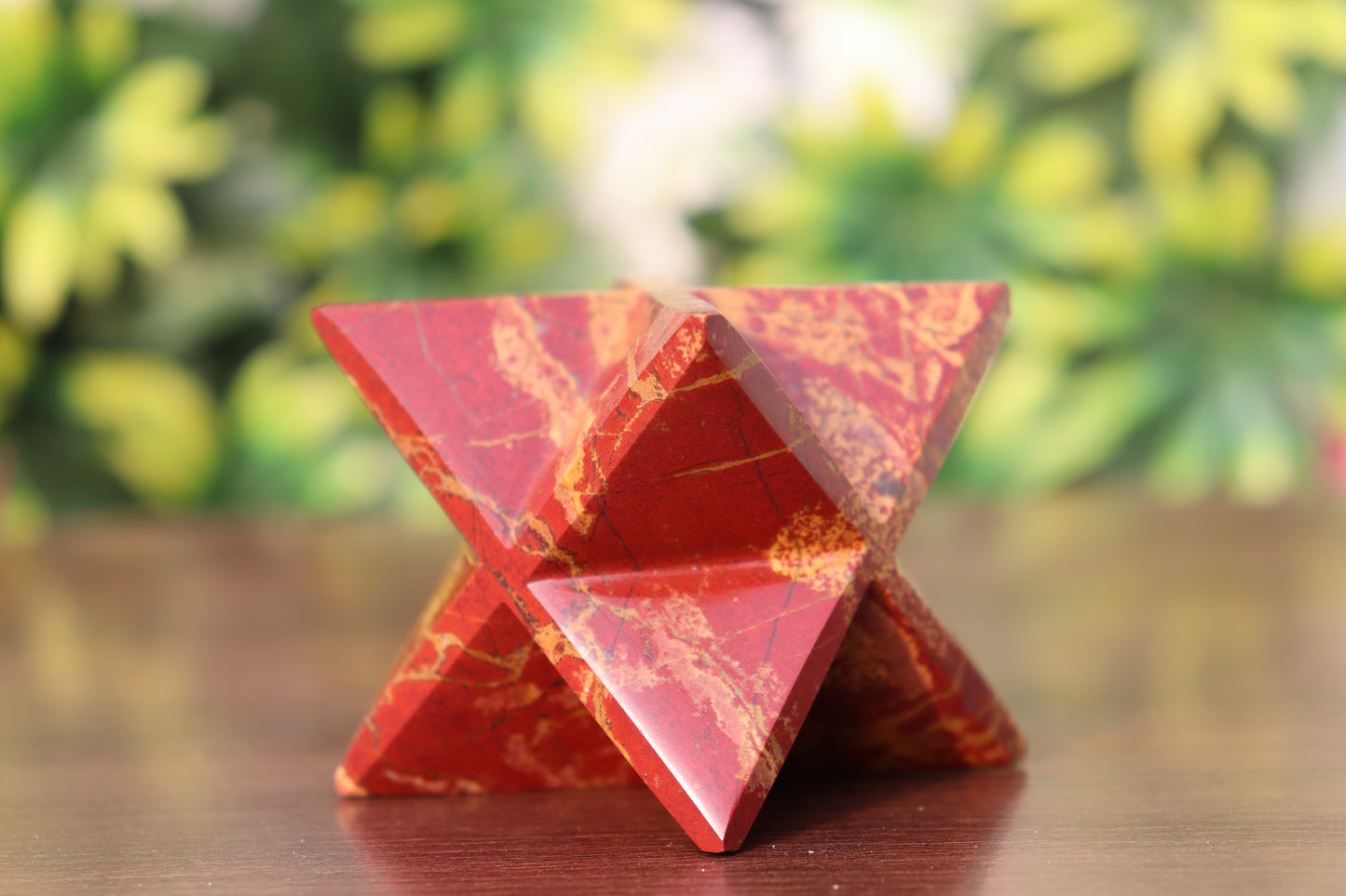 Red Jasper Stone | 70-75mm | Healing Metaphysical Spirit Healing Power Merkaba Star