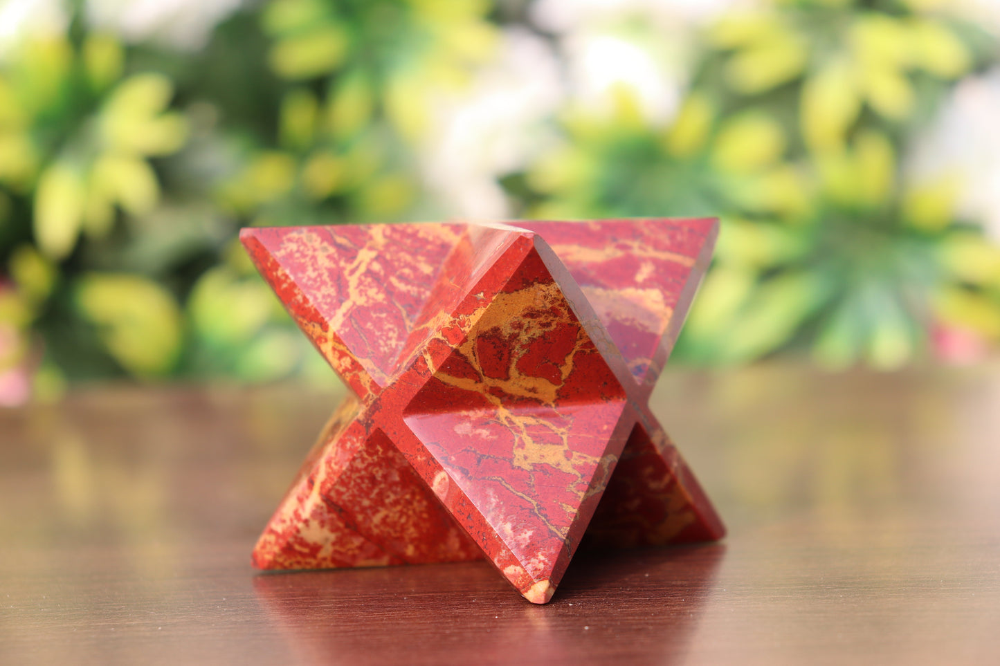 Red Jasper Stone | 70-75mm | Healing Metaphysical Spirit Healing Power Merkaba Star