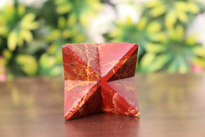 Red Jasper Stone | 70-75mm | Healing Metaphysical Spirit Healing Power Merkaba Star