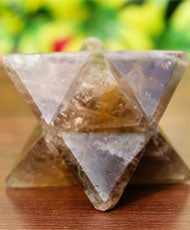 Smokey Quartz Stone | 70-75mm | Healing Metaphysical Spirit Healing Power Merkaba Star