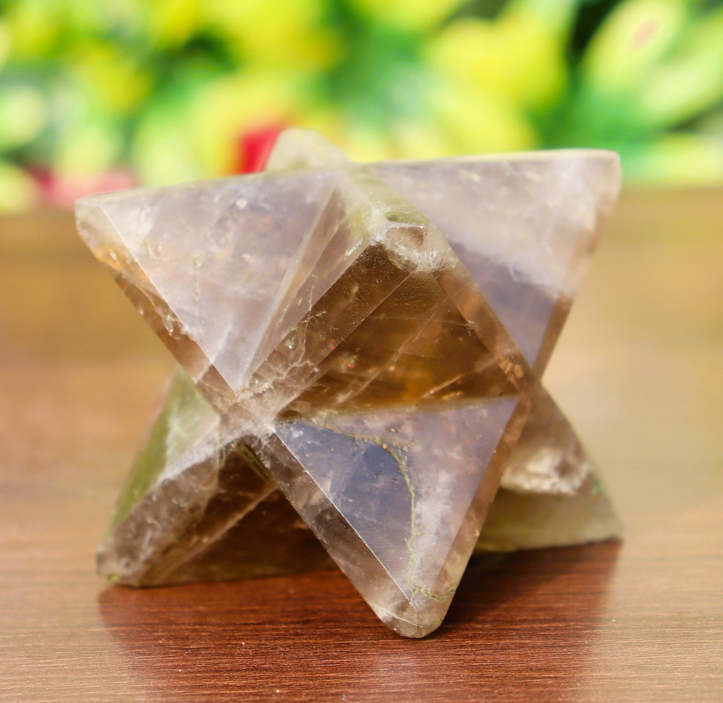 Smokey Quartz Stone | 70-75mm | Healing Metaphysical Spirit Healing Power Merkaba Star