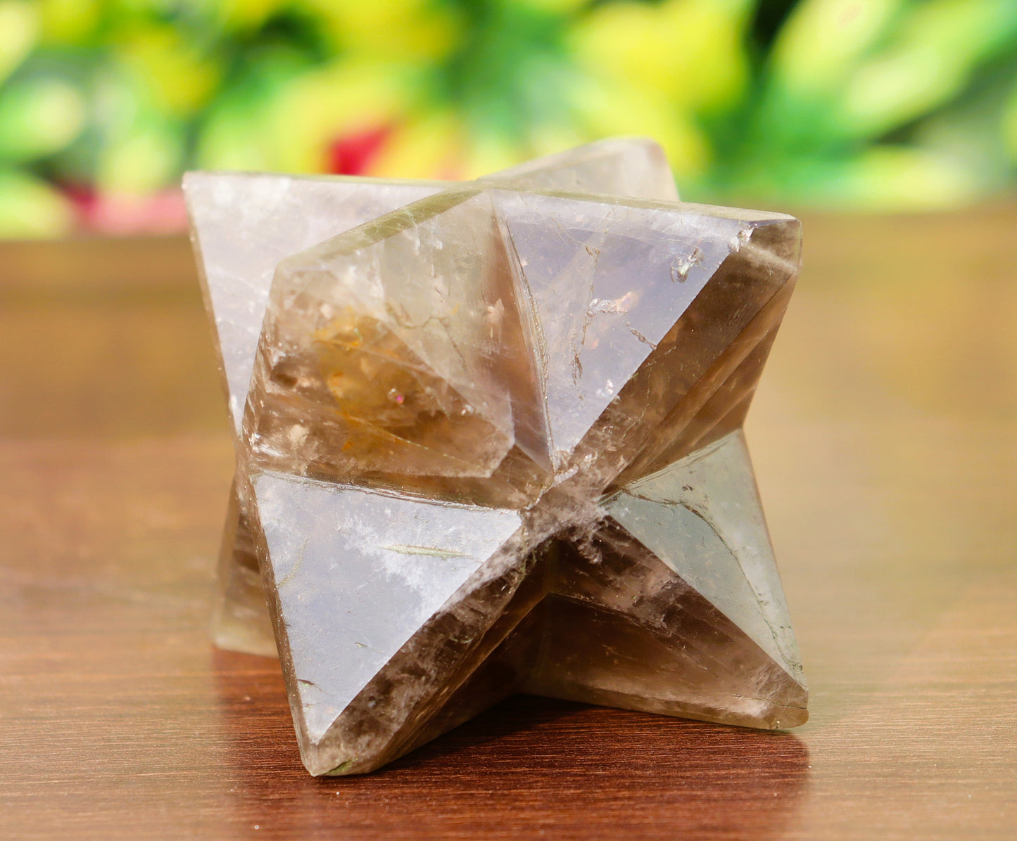 Smokey Quartz Stone | 70-75mm | Healing Metaphysical Spirit Healing Power Merkaba Star