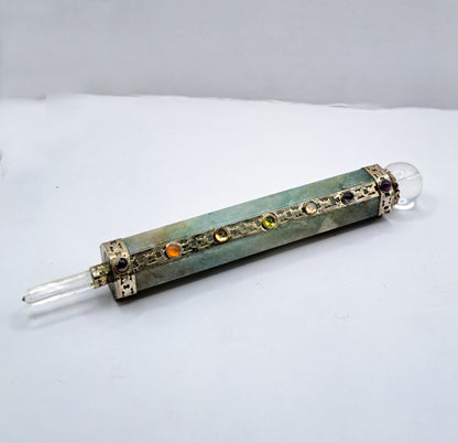 Seven Chakra Green Aventurine Massage Wand