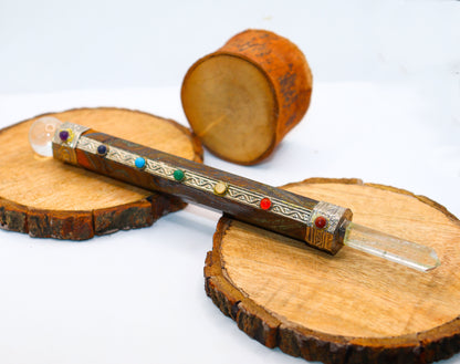 Tiger Eye Seven Chakra Massage Wand Stick