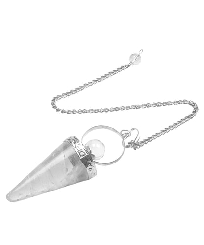 Quartz Crystal Cone Shaped Healing Dowser Pendulum