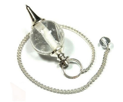 Clear Quartz Pendulum Dowser Crystal Pendulum Reiki Healing Crystal