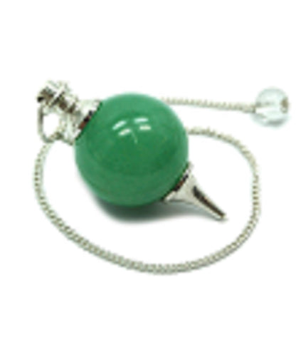 Green Aventurine Ball Shaped Pendulums