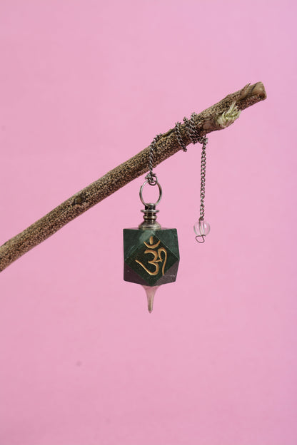 Green Jade Aum Pendulum