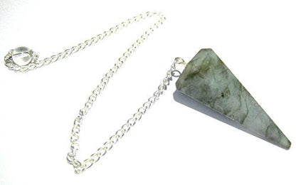 Labradorite Crystal Stone Pendulum Dowser Crystal Pendulum Reiki Healing Crystal