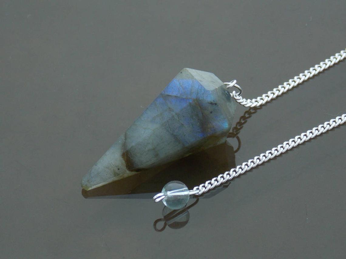 Labradorite Crystal Stone Pendulum Dowser Crystal Pendulum Reiki Healing Crystal