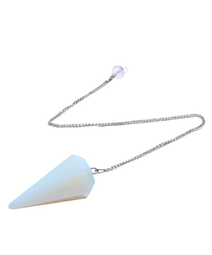 Opalite Crystal Stone Pendulum Dowser Crystal Pendulum Reiki Healing Crystal