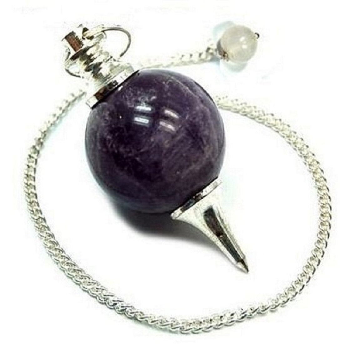 Purple Amethyst Pendulum Dowser Crystal Pendulum Reiki Healing Crystal