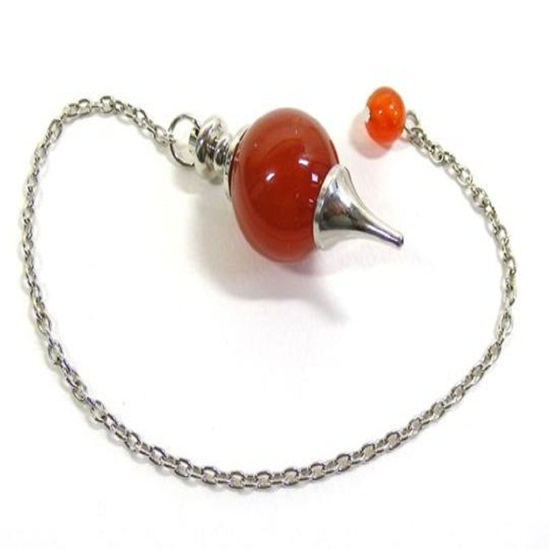 Red Carnelian Pendulum Dowser Crystal Pendulum Reiki Healing Crystal