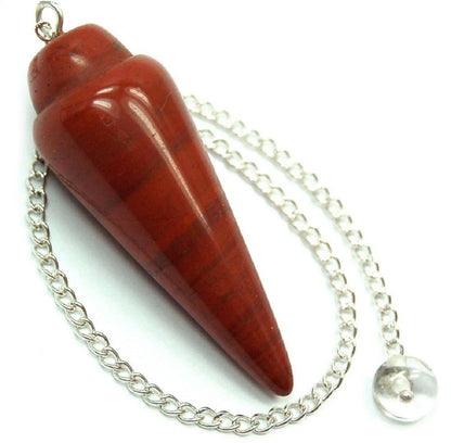 Red Jasper Cone Shaped Pendulum