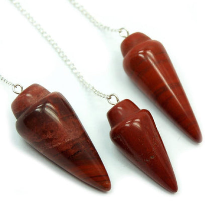 Red Jasper Cone Shaped Pendulum