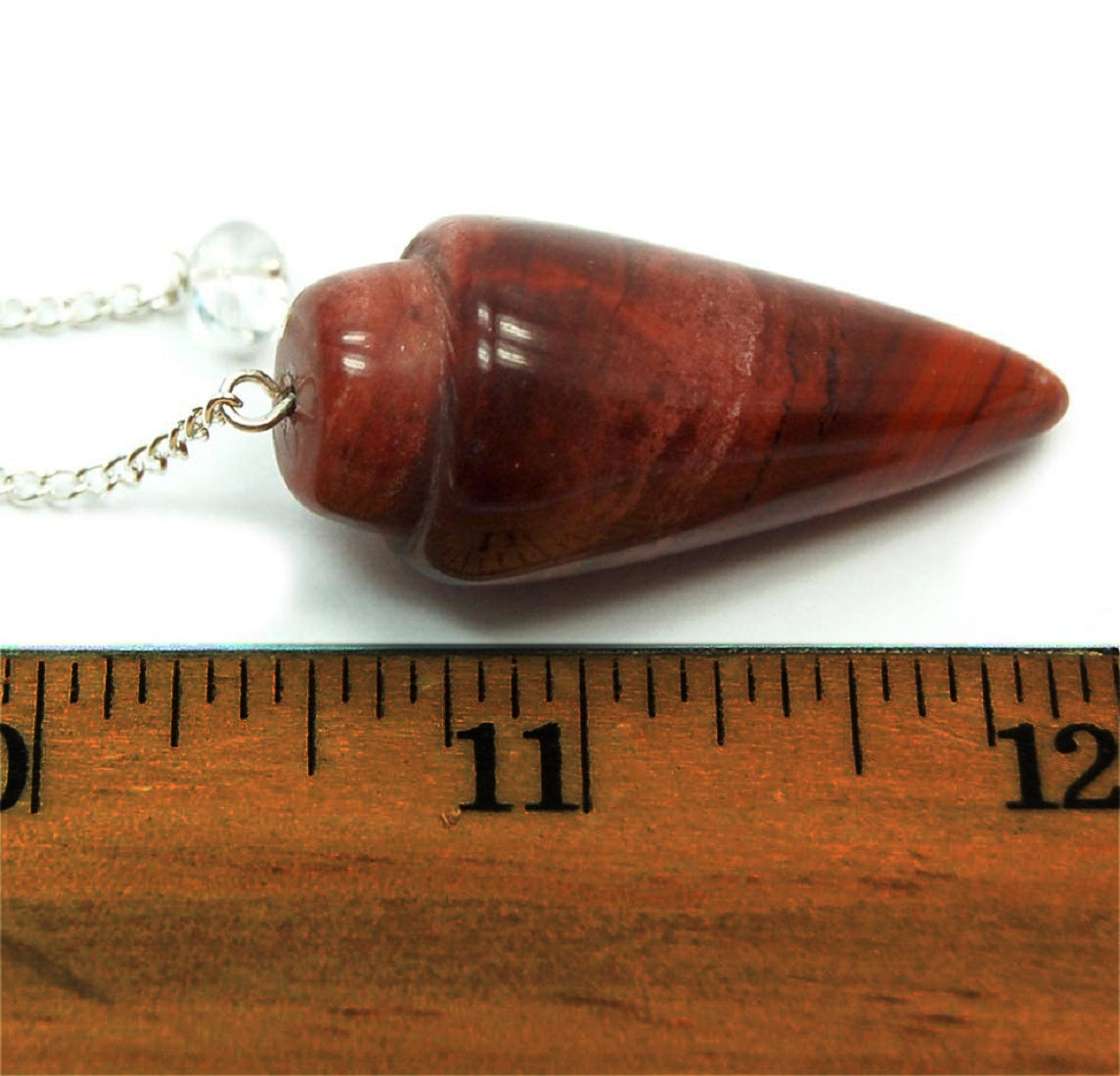 Red Jasper Cone Shaped Pendulum