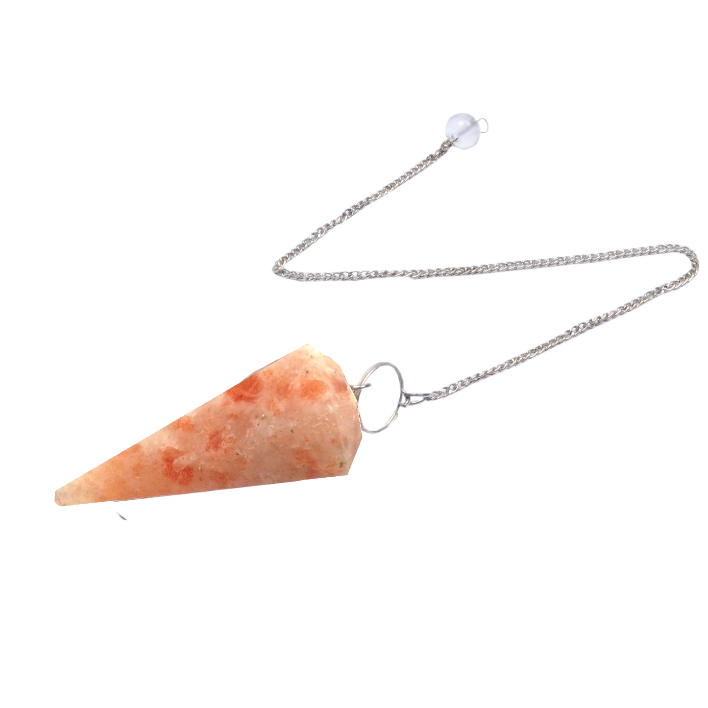 Sunstone Shaped Pendulum Dowser Crystal Pendulum Reiki Healing Crystal