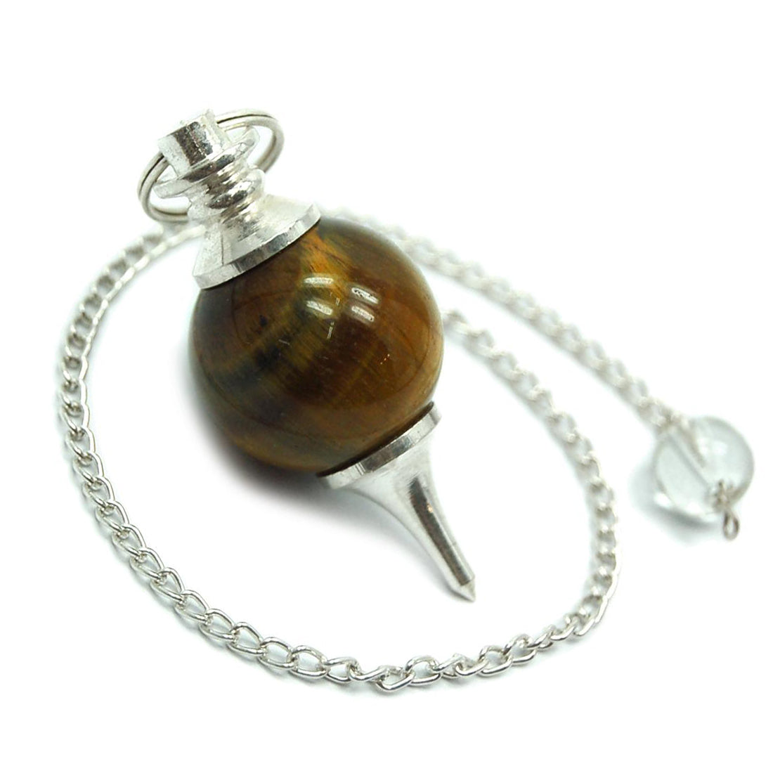 Tiger Eye Pendulum Dowser Crystal Pendulum Reiki Healing Crystal