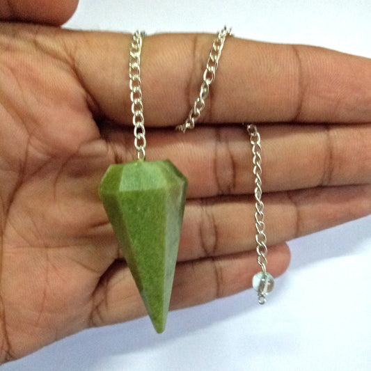 Vesuvianite Crystal Stone Pendulum Dowser Crystal Pendulum Reiki Healing Crystal