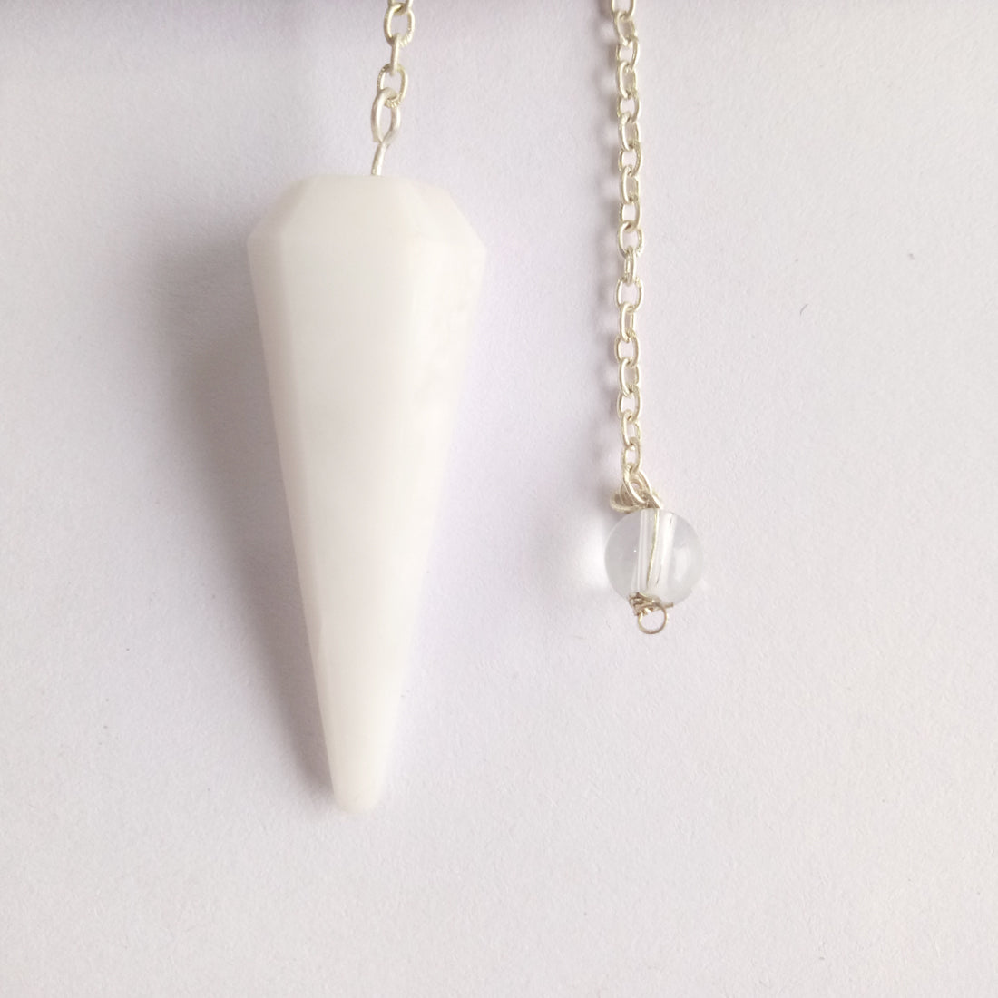 White Aventurine Crystal Stone Pendulum Dowser Crystal Pendulum Reiki Healing Crystal