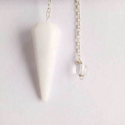 White Aventurine Crystal Stone Pendulum Dowser Crystal Pendulum Reiki Healing Crystal