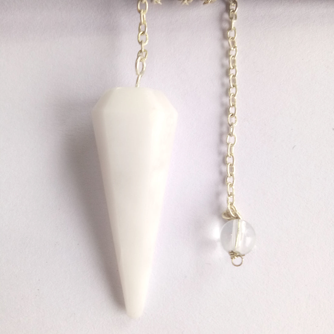 White Aventurine Crystal Stone Pendulum Dowser Crystal Pendulum Reiki Healing Crystal