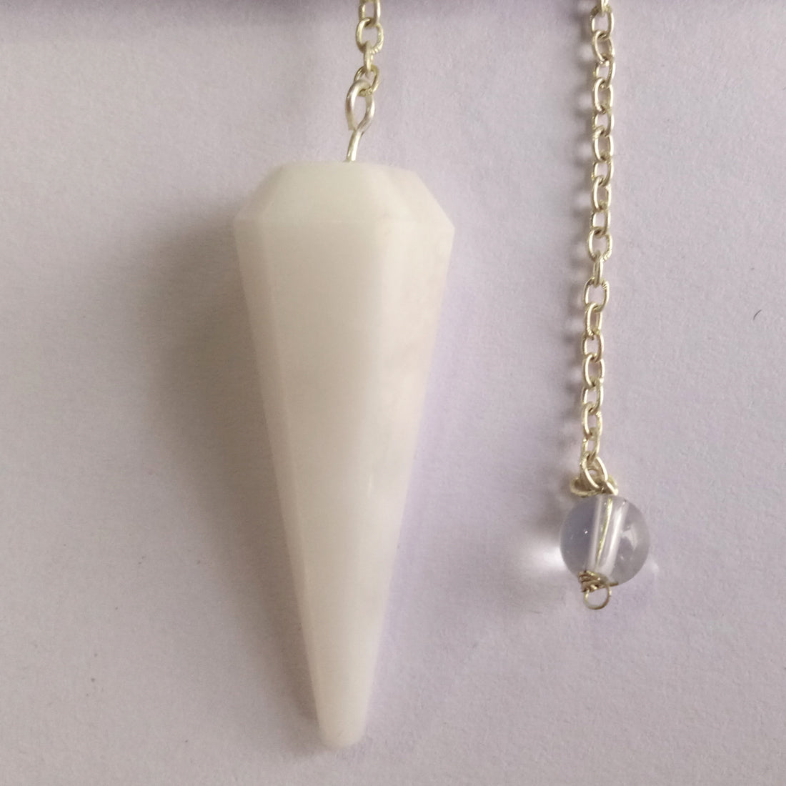 White Aventurine Crystal Stone Pendulum Dowser Crystal Pendulum Reiki Healing Crystal