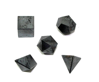 Hematite Five Geometry Healing Stones