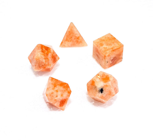 Sunstone Five Geometry Stone Healing