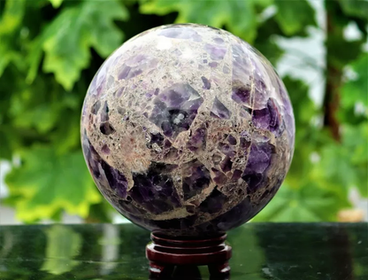 Giant Purple Amethyst Globe Sphere Ball - (9Kg/7.4 Inch)