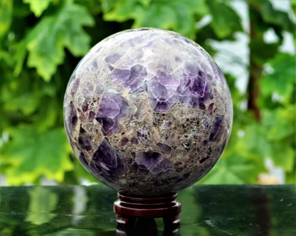 Giant Purple Amethyst Globe Sphere Ball - (9Kg/7.4 Inch)