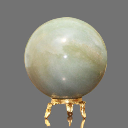 Green Aventurine Sphere Ball with Golden Stand 1 Pc