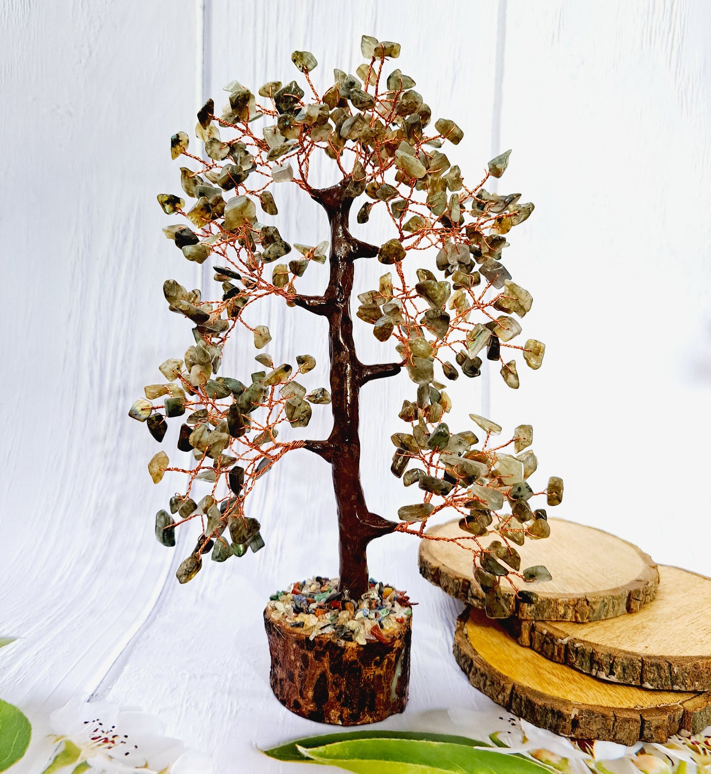 Tree Of Life, Money Tree, Natural Crystals Tree,Gift For,Yoga Tree-300 beads(Copper Wire)