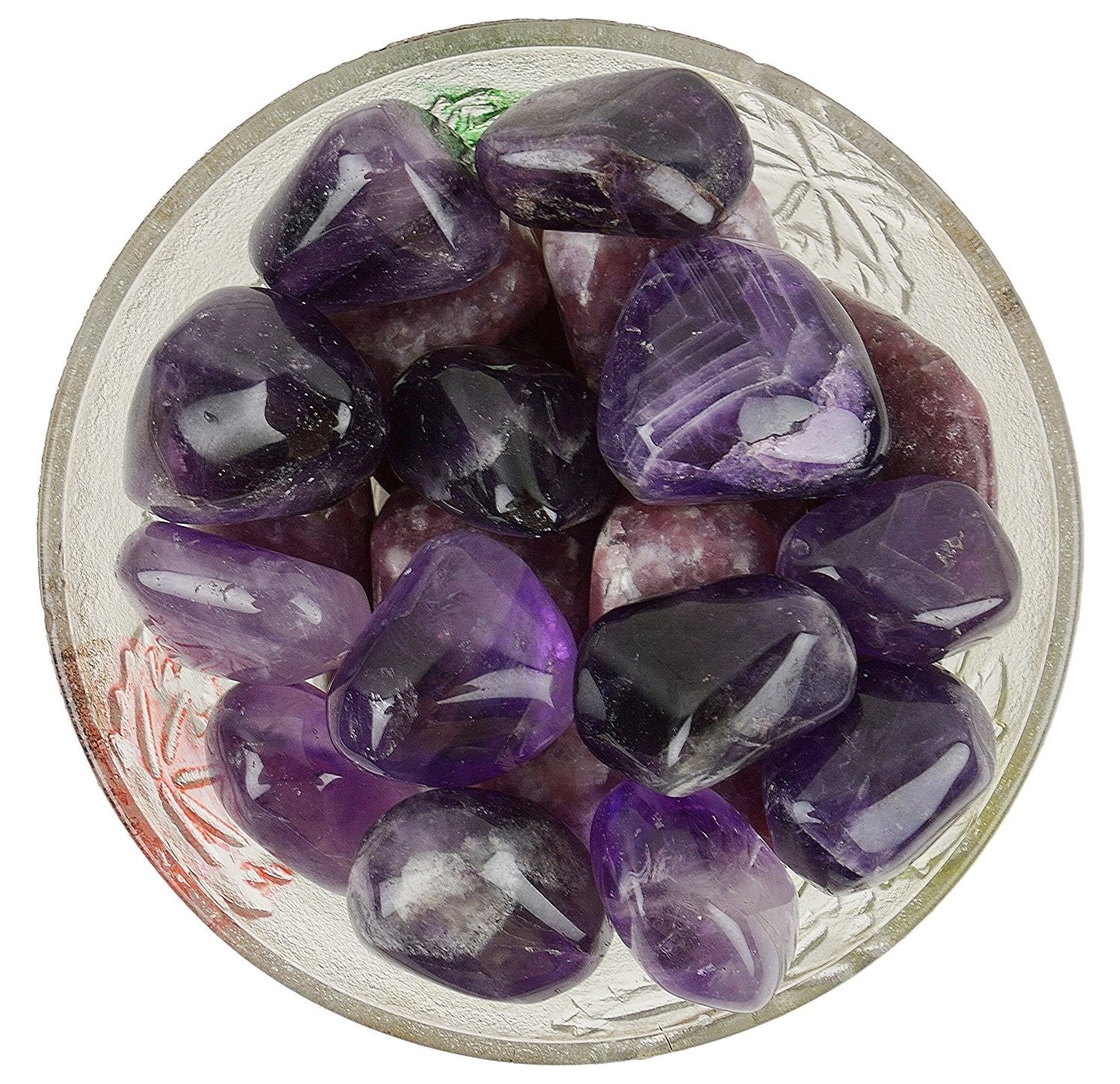 Deep Purple Amethyst Tumbled|100GR |5-6Pc| |2.5-3 cm|Healing Tumbled Stones