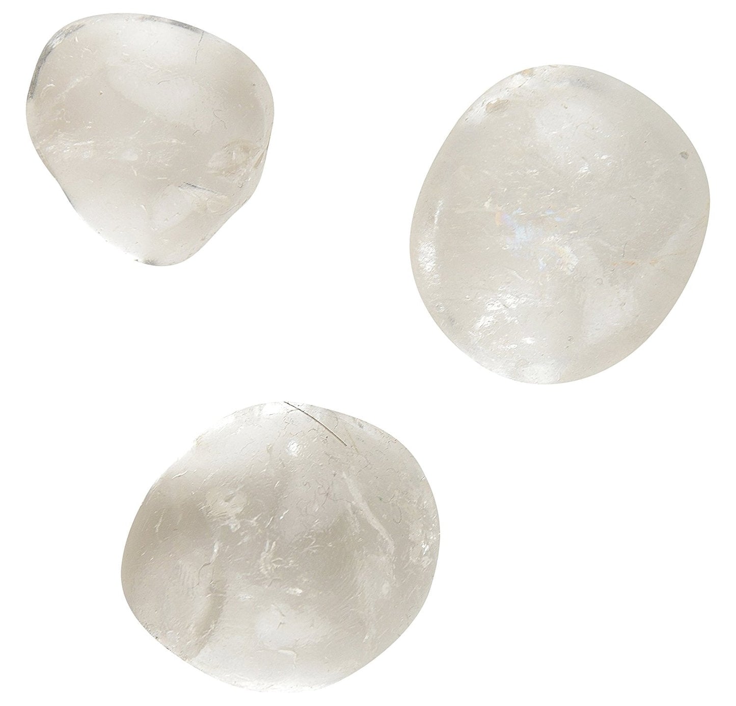 Quartz Crystal Tumbled|100GR |5-6Pc| |2.5-3 cm|Healing Tumbled Stones