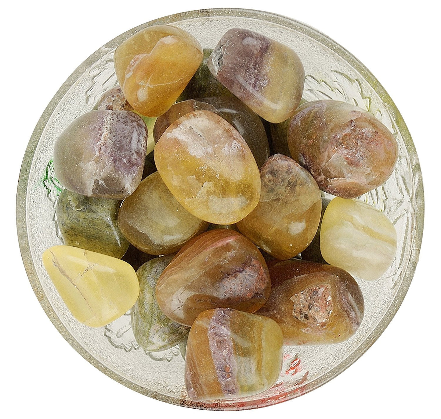 Flourite Tumbled|100GR |5-6Pc| |2.5-3 cm|Healing Tumbled Stones