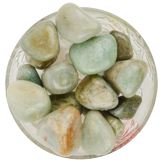 Green Aventurine Tumbled|100GR |5-6Pc| |2.5-3 cm|Healing Tumbled Stones