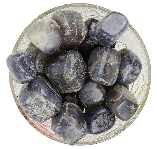 Iolite Tumbled|100GR |5-6Pc| |2.5-3 cm|Healing Tumbled Stones