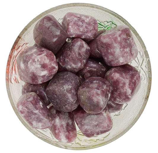 Lepidolite Tumbled|100GR |5-6Pc| |2.5-3 cm|Healing Tumbled Stones