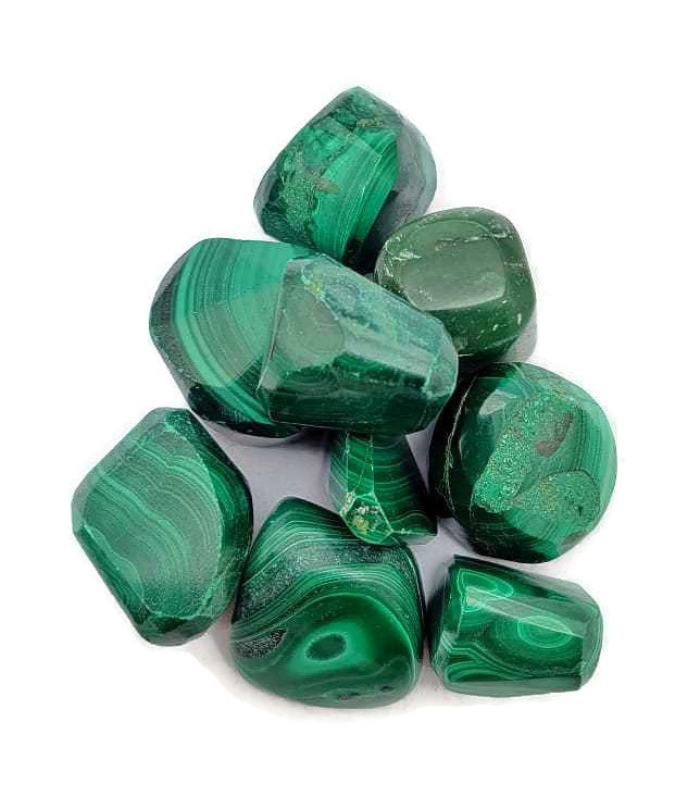 Green Malachite Tumbled|100GR |5-6Pc| |2.5-3 cm|Healing Tumbled Stones