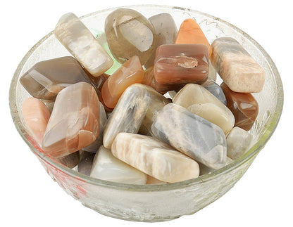 Moonstone Tumbled |100GR | 5-6Pc| |2.5-3 cm | Healing Tumbled Stones