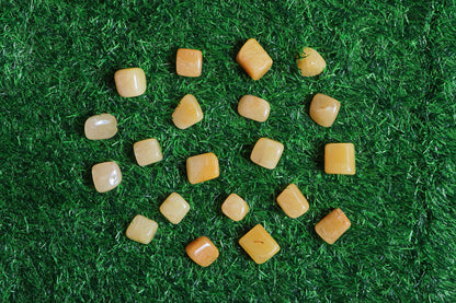 Orange Calcite Tumbled|100GR |5-6Pc| |2.5-3 cm|Healing Tumbled Stones