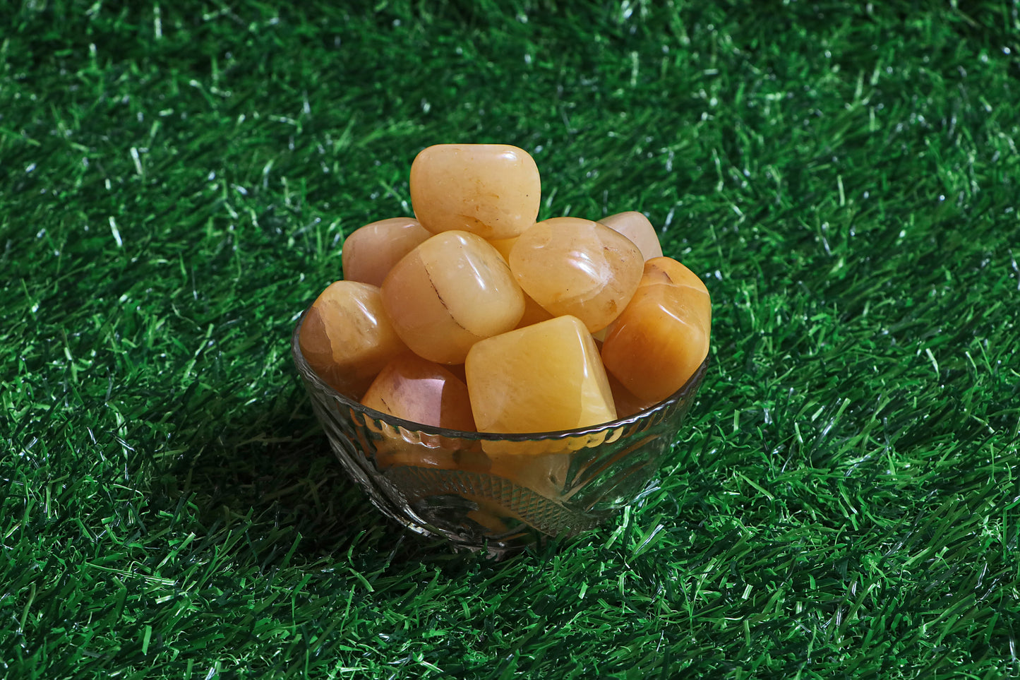 Orange Calcite Tumbled|100GR |5-6Pc| |2.5-3 cm|Healing Tumbled Stones