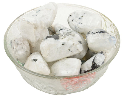 Rainbow Moonstone Tumbled|100GR |5-6Pc| |2.5-3 cm|Healing Tumbled Stones