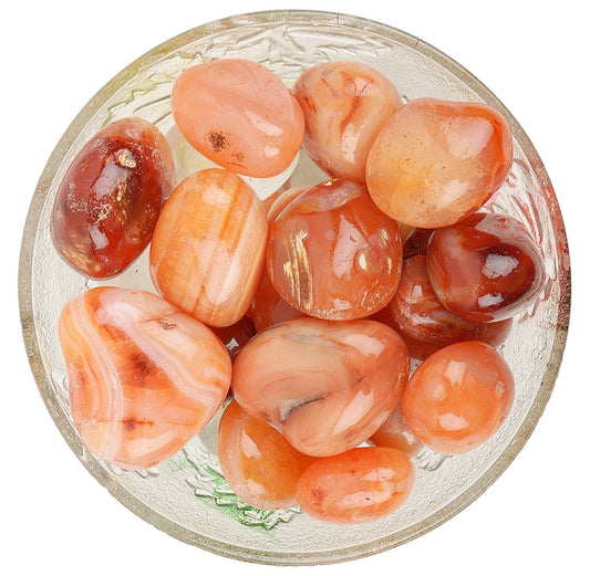 Red Carnelian Tumbled|100GR |5-6Pc| |2.5-3 cm|Healing Tumbled Stones