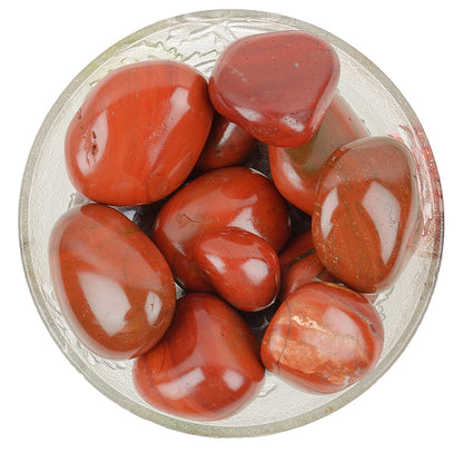 Red Jasper Tumbled Stone, Red Jasper Tumbled Stones, Healing Crystals, Healing Stones, Healing Red Jasper Tumbled Stones, Gift - 100 grams (Pack of 5-7 pc)