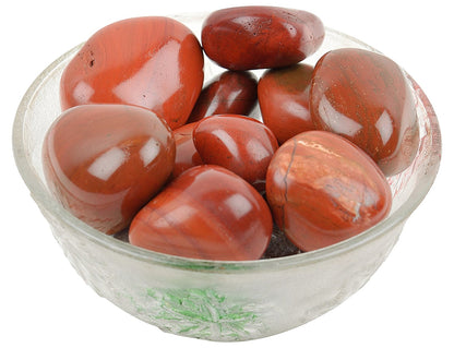 Red Jasper Tumbled Stone, Red Jasper Tumbled Stones, Healing Crystals, Healing Stones, Healing Red Jasper Tumbled Stones, Gift - 100 grams (Pack of 5-7 pc)