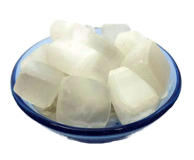 Selenite Tumbled|100GR |5-6Pc| |2.5-3 cm|Healing Tumbled Stones